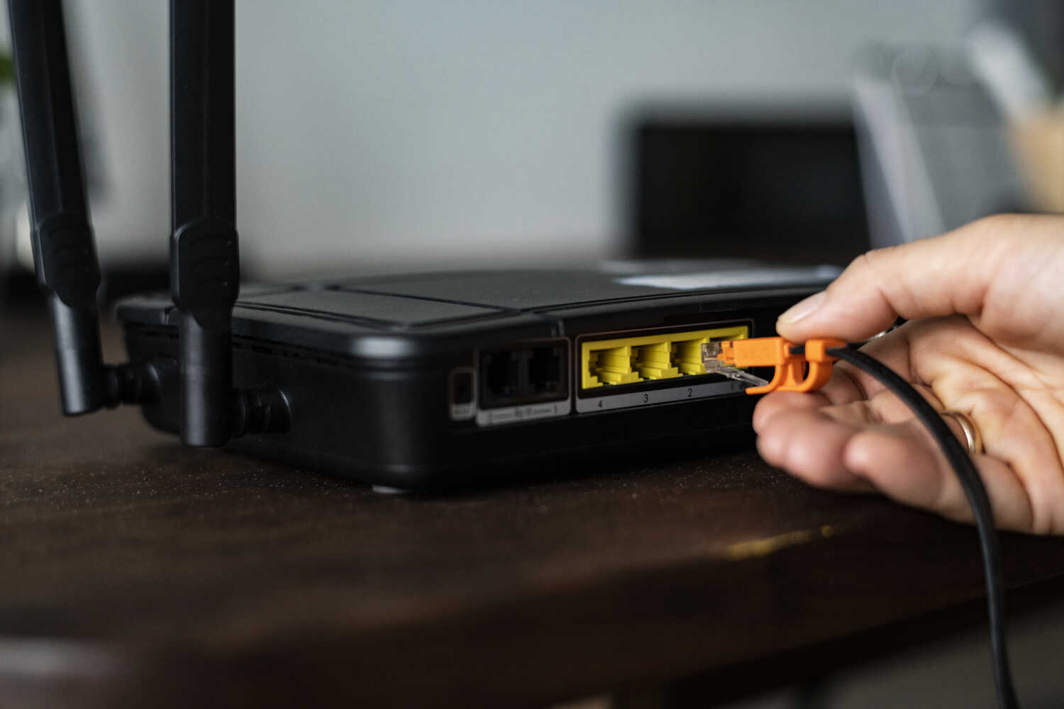Photo d'une box internet